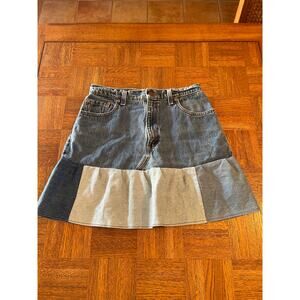 Levi’s upcycled denim skirt M
